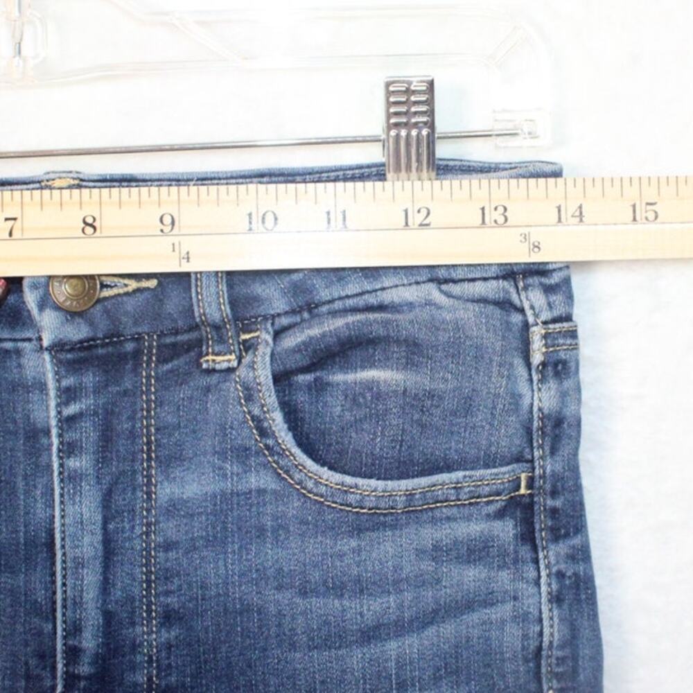 American Eagle Women's Curvy Super Hi-Rise Jegging Jeans 6 Distressed Ripped - Picture 5 of 11
